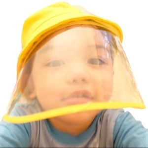 Bucket hat for kids Face shield